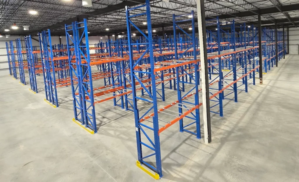 Pedlex augmente l'espace d'entreposage pour la Boulangerie Lanthier palettiers double profondeur racking témoignage client étude de cas