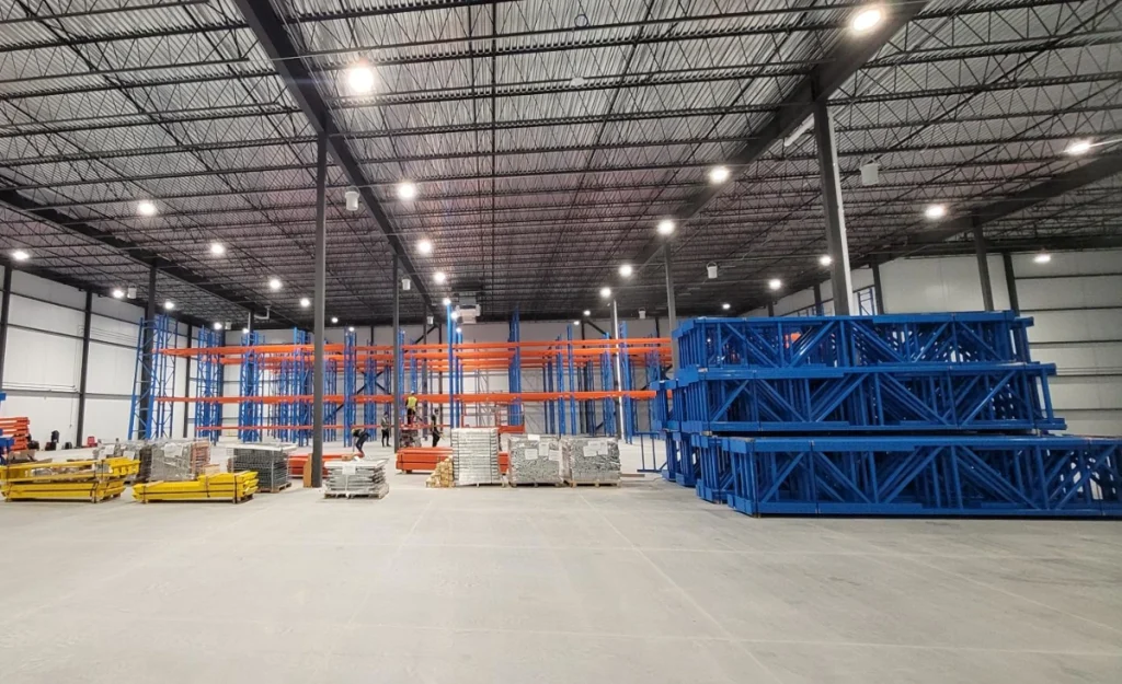 Pedlex augmente l'espace d'entreposage pour la Boulangerie Lanthier palettiers double profondeur racking témoignage client étude de cas