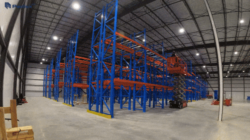 Pedlex augmente l'espace d'entreposage pour la Boulangerie Lanthier palettiers double profondeur racking témoignage client étude de cas