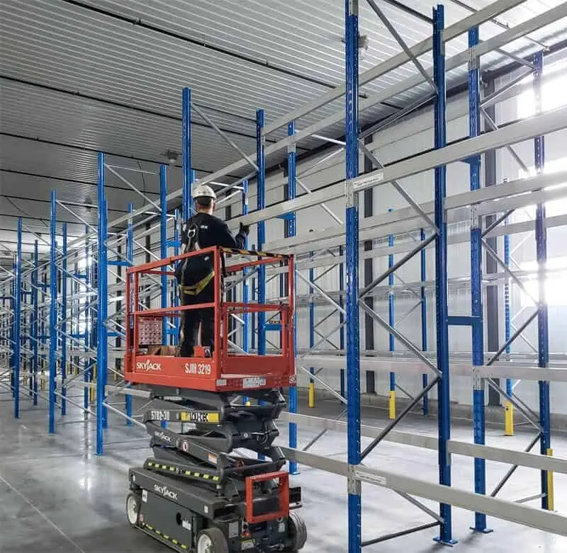 Safe installation service for pallet racking mezzanine Pedlex safety standards experts