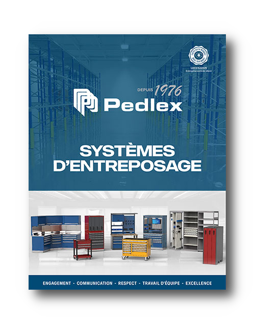 Catalogue systèmes d'entreposage Pedlex couverture