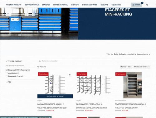 Nouvelle boutique en ligne Pedlex produits industriels en stock