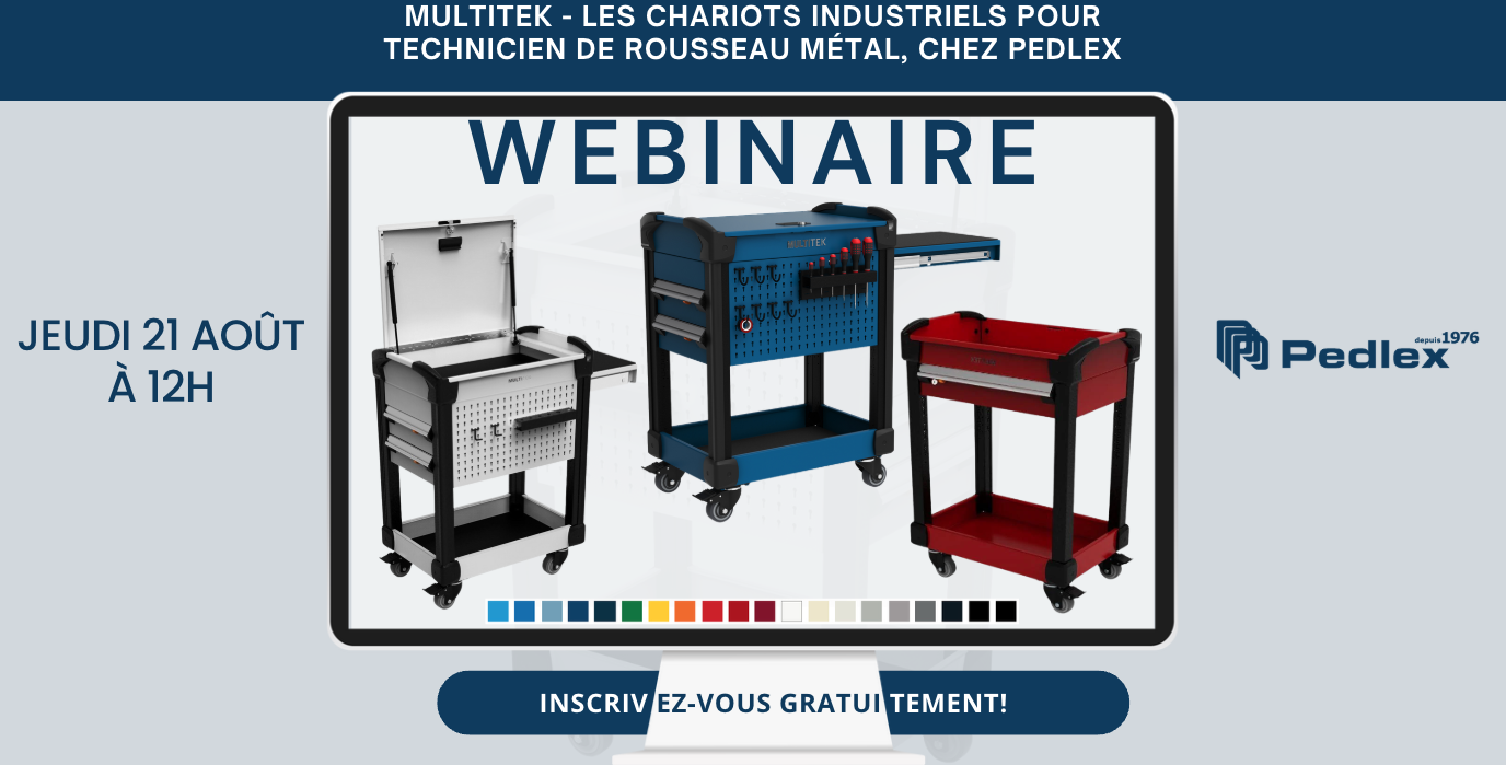 Webinaire Pedlex - les chariots industriels pour technicien MultiTek 21-8-2025 webinar - Pedlex Webinaire Pedlex - les chariots industriels pour technicien MultiTek 21-8-2025 webinar