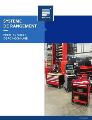 Systeme de rangement pour les outils de poinconnage catalogue Rousseau metal Pedlex brochure N02-OC22F
