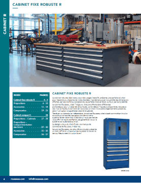 Cabinets fixe robuste R