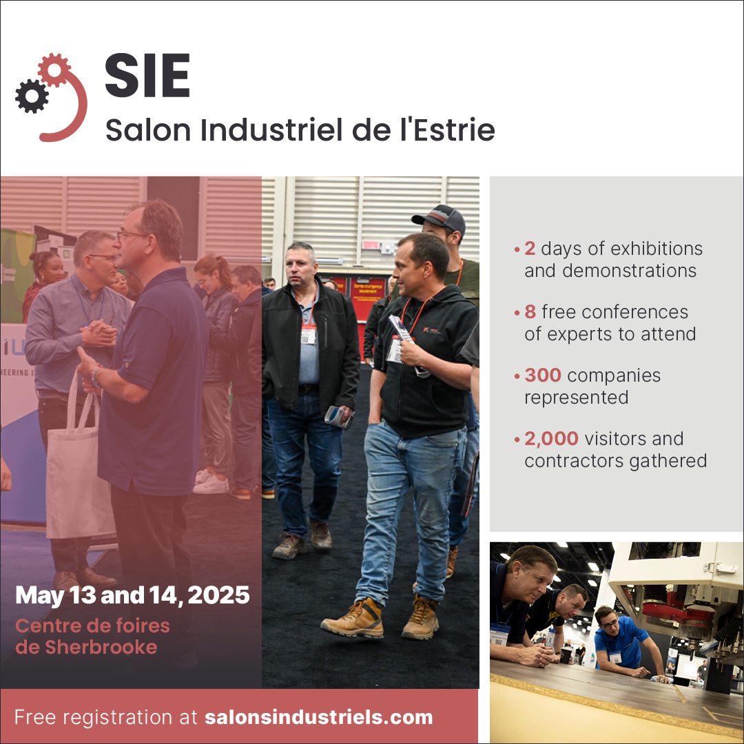 salon industriel de l'Estrie 13 et 14 mai 2025 centre de foires de sherbrooke kiosque 605 Pedlex 1080x1080-en