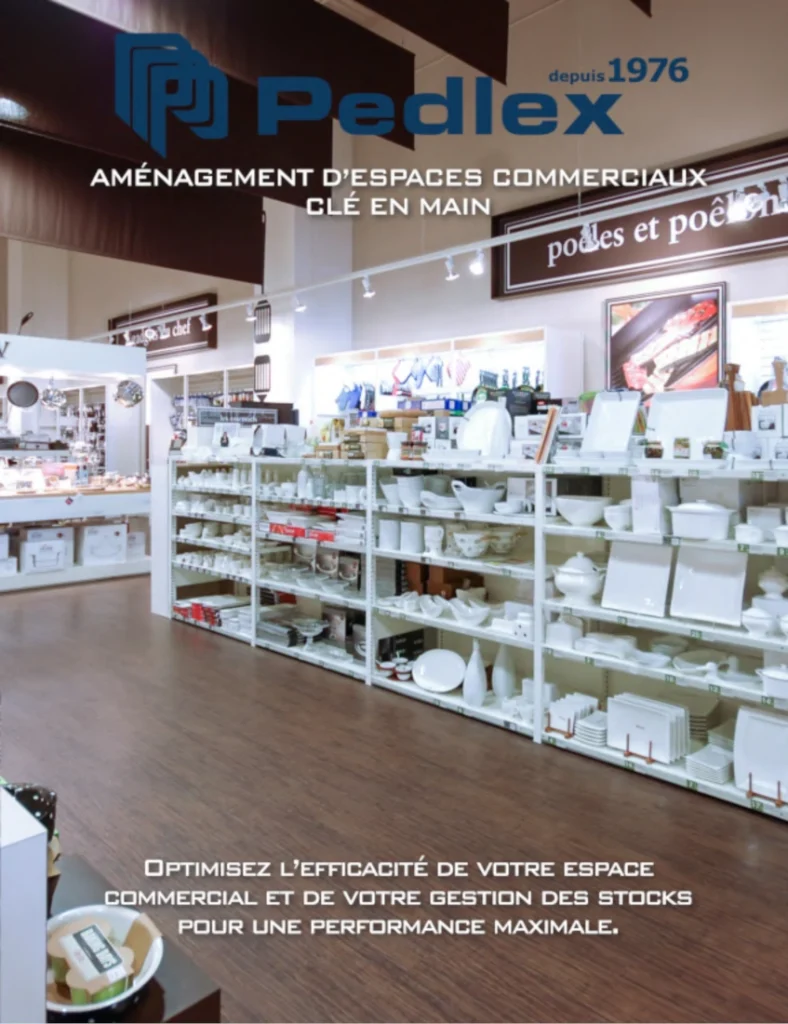 Dépliant Commercial Pedlex - aménagement d'espaces commerciaux clés en main - Pedlex Dépliant Commercial Pedlex - aménagement d'espaces commerciaux clés en main