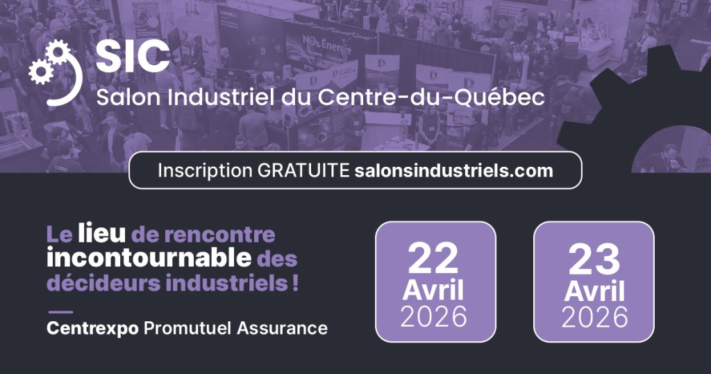 Kiosque 701 Pedlex au Salon Industriel du Centre-du-Québec 22 et 23 avril 2026 Drummondville