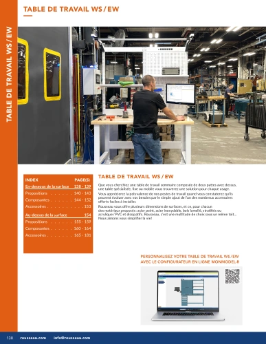 Table de travail WS-EW G01-MR26_12_Poste_de_travail_WS-EW Pedlex Rousseau metal brochure catalogue - Pedlex Table de travail WS-EW G01-MR26_12_Poste_de_travail_WS-EW Pedlex Rousseau metal brochure catalogue