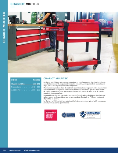 Chariot MULTITEK G01-MR26_17_MultiTek Pedlex Rousseau metal brochure catalogue - Pedlex Chariot MULTITEK G01-MR26_17_MultiTek Pedlex Rousseau metal brochure catalogue