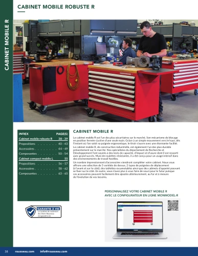 Cabinet mobile robuste R G01-MR26_04_Cabinets Mobiles Pedlex Rousseau Metal brochure catalogue - Pedlex Cabinet mobile robuste R G01-MR26_04_Cabinets Mobiles Pedlex Rousseau Metal brochure catalogue