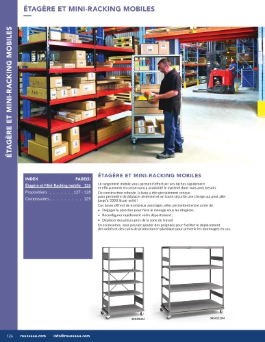 Étagères et Mini-Racking mobiles G01-MR26_10_Etageres_Mobiles Pedlex Rousseau metal brochure catalogue - Pedlex Étagères et Mini-Racking mobiles G01-MR26_10_Etageres_Mobiles Pedlex Rousseau metal brochure catalogue