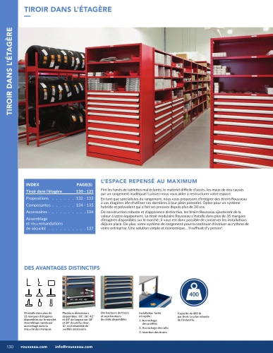 Tiroir dans lÉtagère G01-MR26_11_Tiroirs_Etageres Pedlex Rousseau metal brochure catalogue - Pedlex Tiroir dans lÉtagère G01-MR26_11_Tiroirs_Etageres Pedlex Rousseau metal brochure catalogue